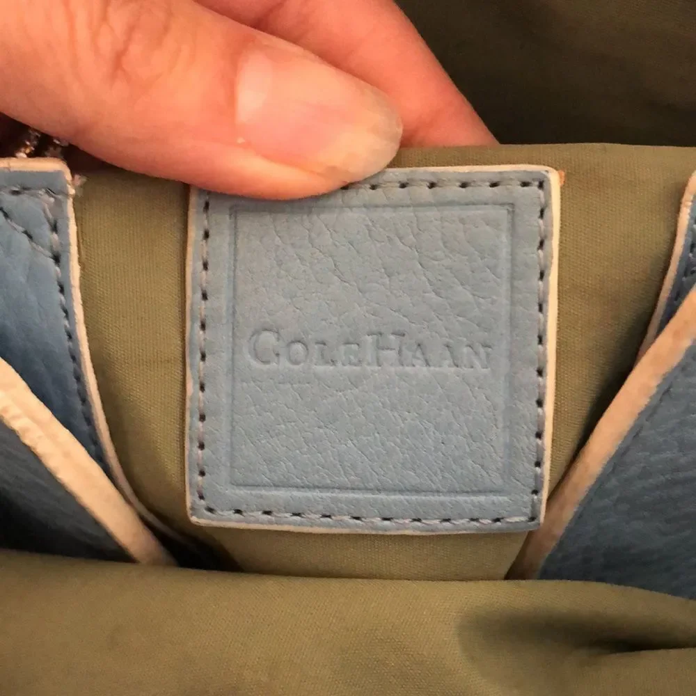 Cole Haan powder blue handbag.